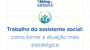 Imagem para ilustrar o artigo sobre trabalho do assistente social , com o desenho de uma pessoa no centro de um círculo, em cima de uma mão com um grupo de pessoas e de idosos ao redor